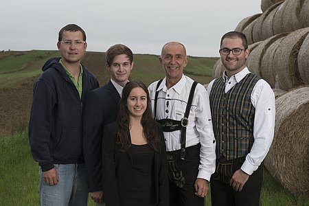 Fotografin Viktoria Grötzl, Markus Rabl, Michael Poppinger, Josef Schaden und Christopher Edelmaier