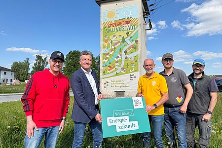 Sascha Böhm, Dipl.-Ing. Walter Trachsler, Bgm. Josef Schaden, VV Obmann Markus Rabl, Christopher Edelmaier