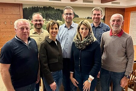 Josef Bauer, Christopher Edelmaier, Daniela Hölzl, Markus Rabl, Margit Hipp-Schnabl, Alexander Scheidl, Bgm. Josef Schaden