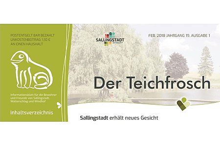 "Der Teichfrosch" - Cover 2018
&nbsp;
