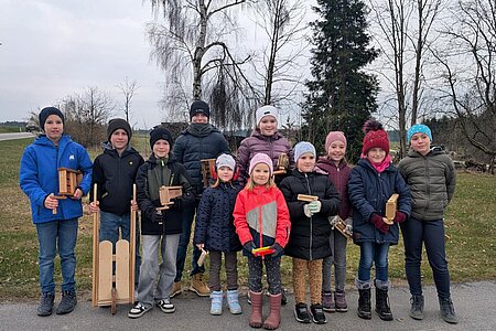 In Limbach waren die Ratscherkinder Jakob Holzmüller, Michael Holzmüller, Samuel Krendl, Alexander Oberbauer, Leonie Oberbauer, Mathea Berger, Felice Berger, Lia Berger, Ines Steininger, Nora Winkler und Kathrin Steininger.
